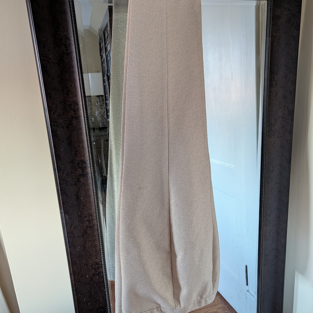 Talbots Gold metallic Straight Leg Pants